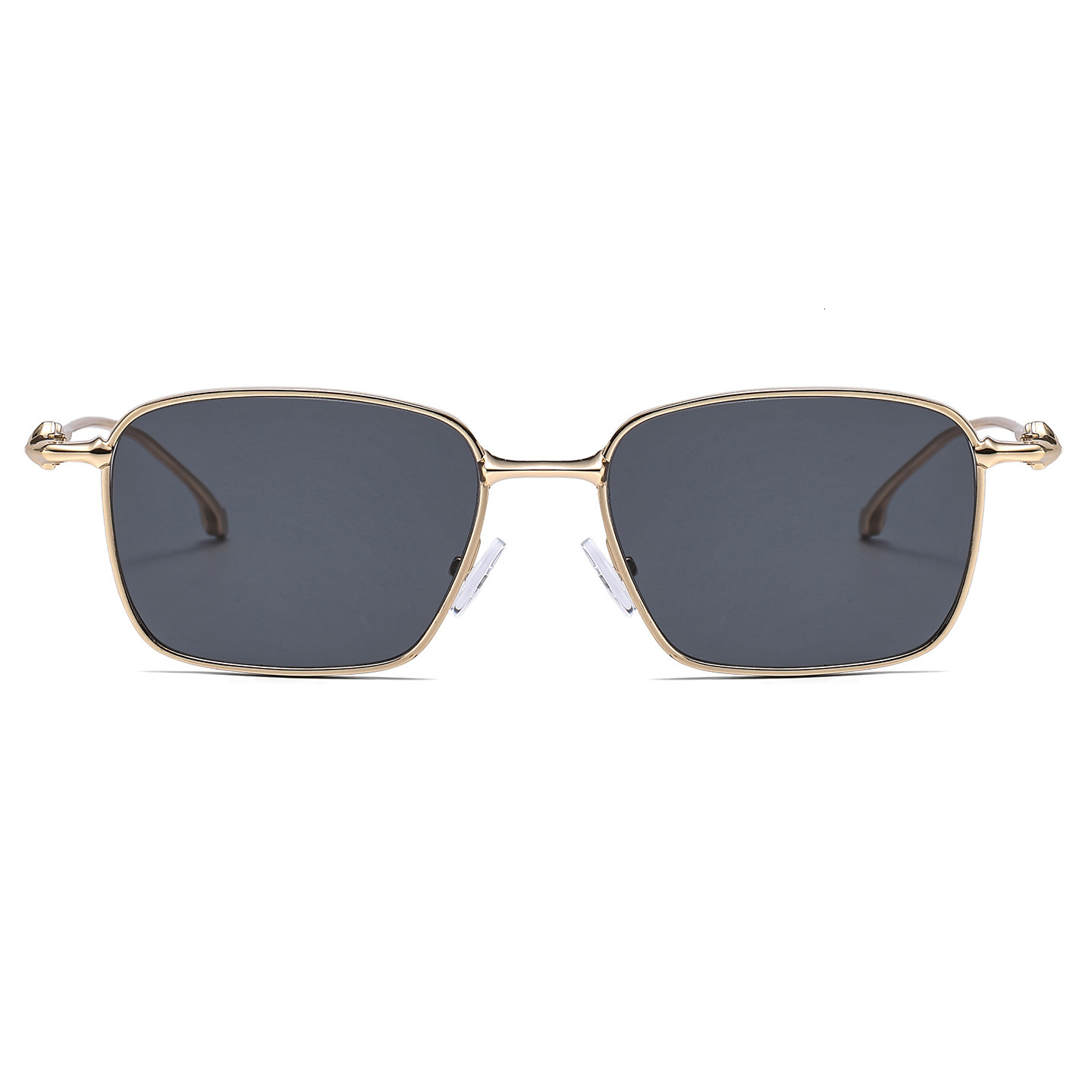 2026 New Model Designer Luxury Glasses Feature A Unique Rectangular Metal Frame Design With Lightweight Square Lenses For Sun Protection
