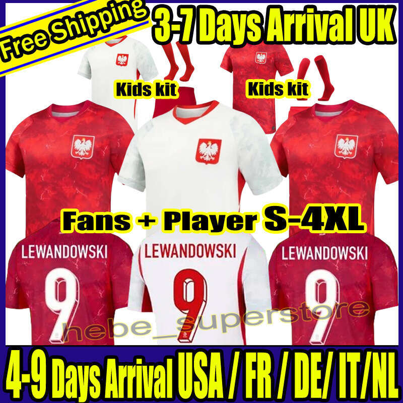 2026 World Cup Poland New Men Home Away Polska National Team LEWANDOWSKI Soccer Jerseys BEDNAREK CASH ZIELINSKI SZYMANSKI KIWIOR Polish kids kits Football Shirt