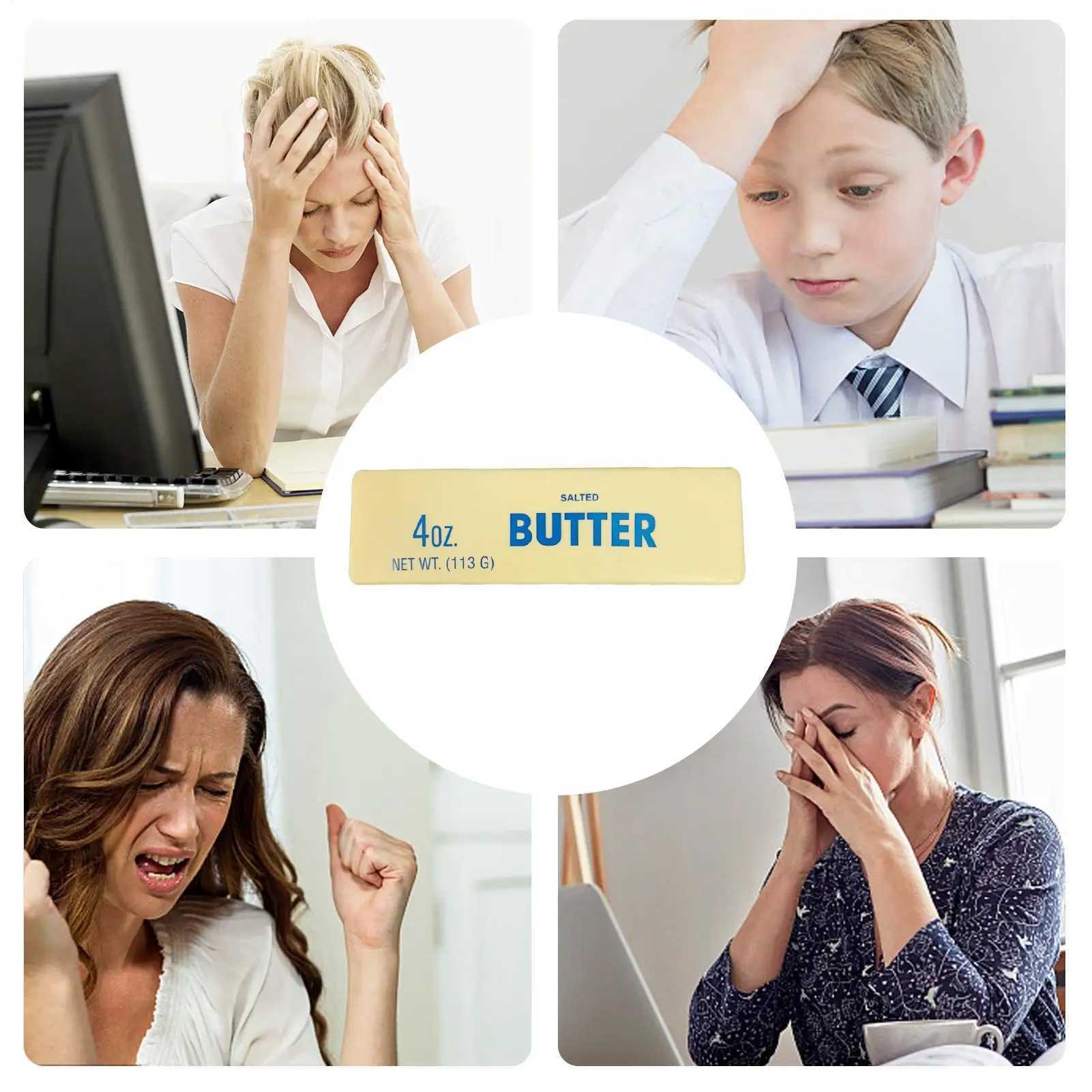 Anti-stress Butter Stick Stress Anxiety Relief Fidget Toys Slow Rising Squishyes Squeeze Elastic Cheese Stick Prank Toys H260402