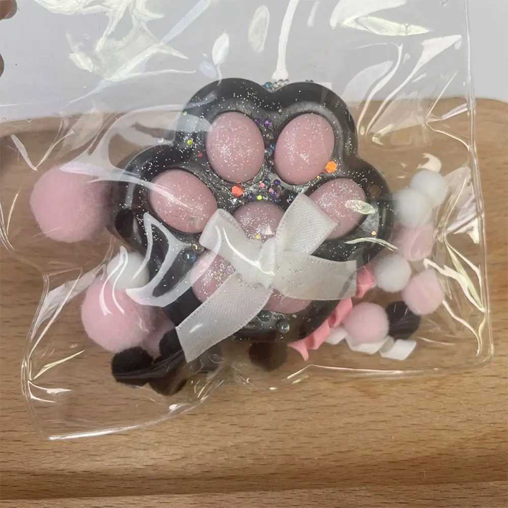 Super Large Cat Paw Squeeze Toy Kneading Transparent Cartoon Fidget Toy Slow Rebound Handmade Cat Paw Pinch Toy Practical Jokes H260402