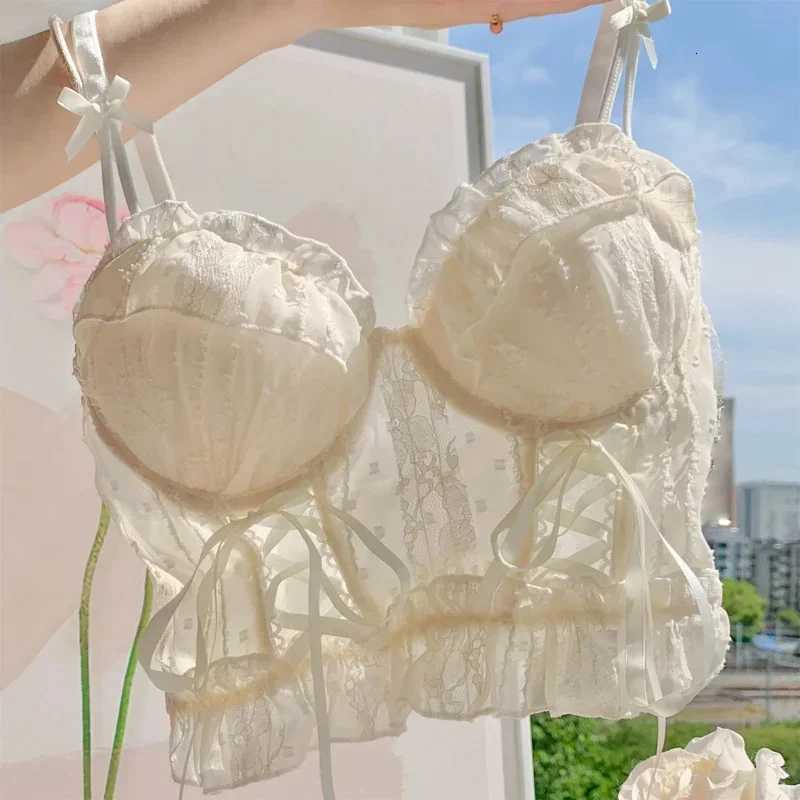 Japanese Sweet Underwear Lolita Lace Small Breast Push-up Bra Womens Lingerie Set Push Up Z260402