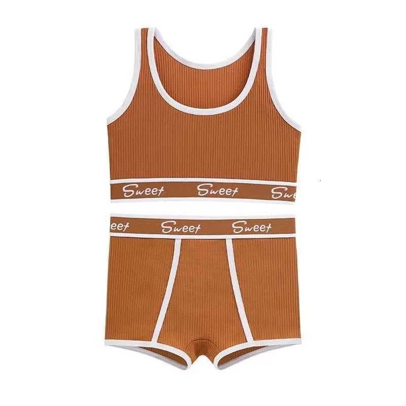 Womens Workout Underwear Set Seamless Yoga Bra Wide Band Strappy Tank Top Mid Waist Briefs Comfortable Sportswear Z260402