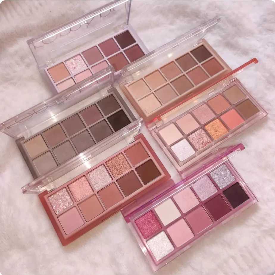 romnd 10 Shades Eyeshadow Korean Makeup Palette 75g Long-lasting eye makeup Containing eyeshadow Palette Original Cosmetics H260402
