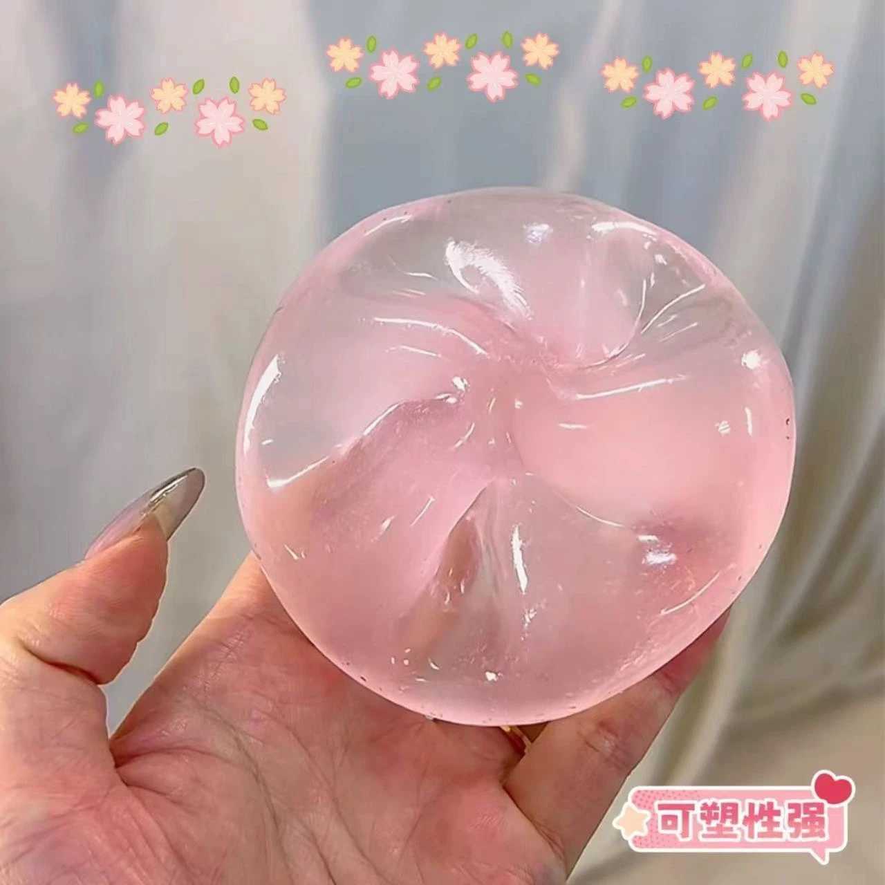 Blue Maltose Squishy Toys Anti Stress Sensory Fidgets Toy Soft Simulated Transparent Blue Maltose Slow-rebound Decompression Toy H260402