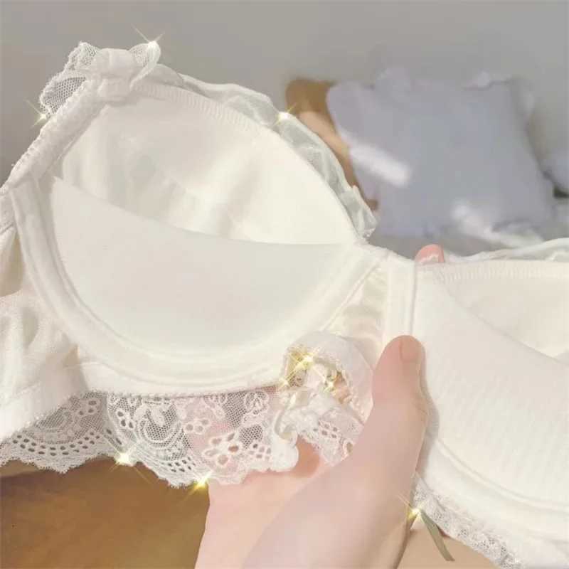 Japanese sweet underwear womens small chest pushup thin underwire adjustable bra set for girls Z260402