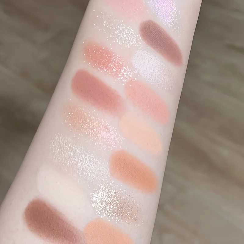 16-Color Eyeshadow Palette - Matte Shimmer FinishSoft Pink to Brown Earth TonesEveryday to Evening Makeup LooksLong-Lasting H260402