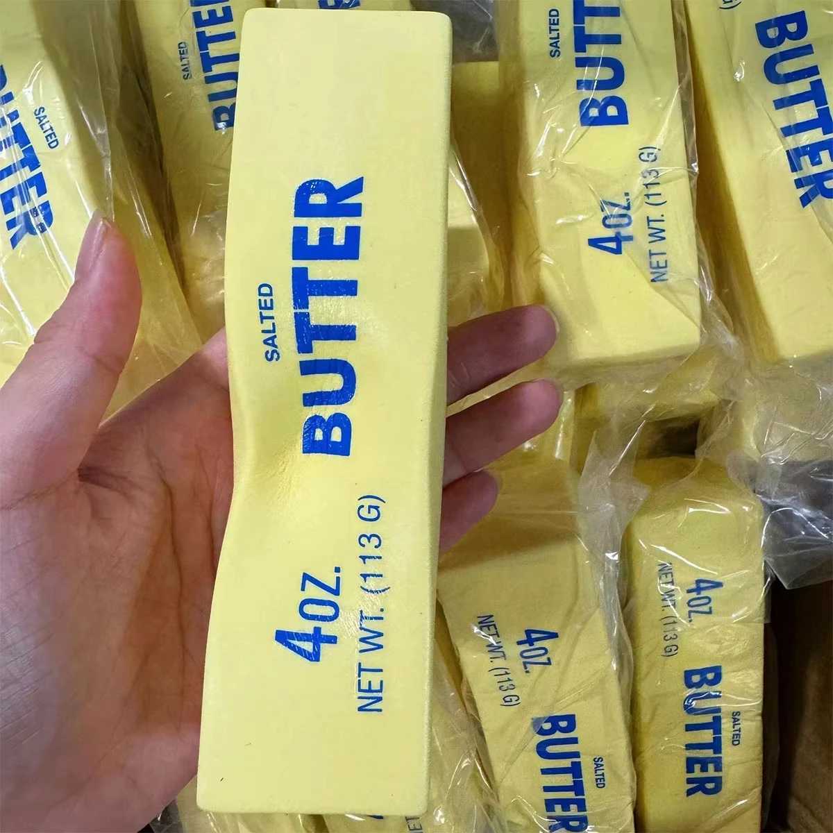 Soft Slow Rebound Butter Stick Squeezing Toy Realistic Butter Sticks Decompression Fidget Toys H260402