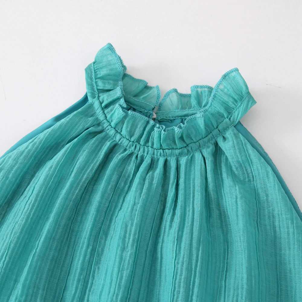 Humor Bear Summer Girls Dress Solid color retro-style halter sleeveless Fashion Princess Dress Casual Dresses For Girls H260402