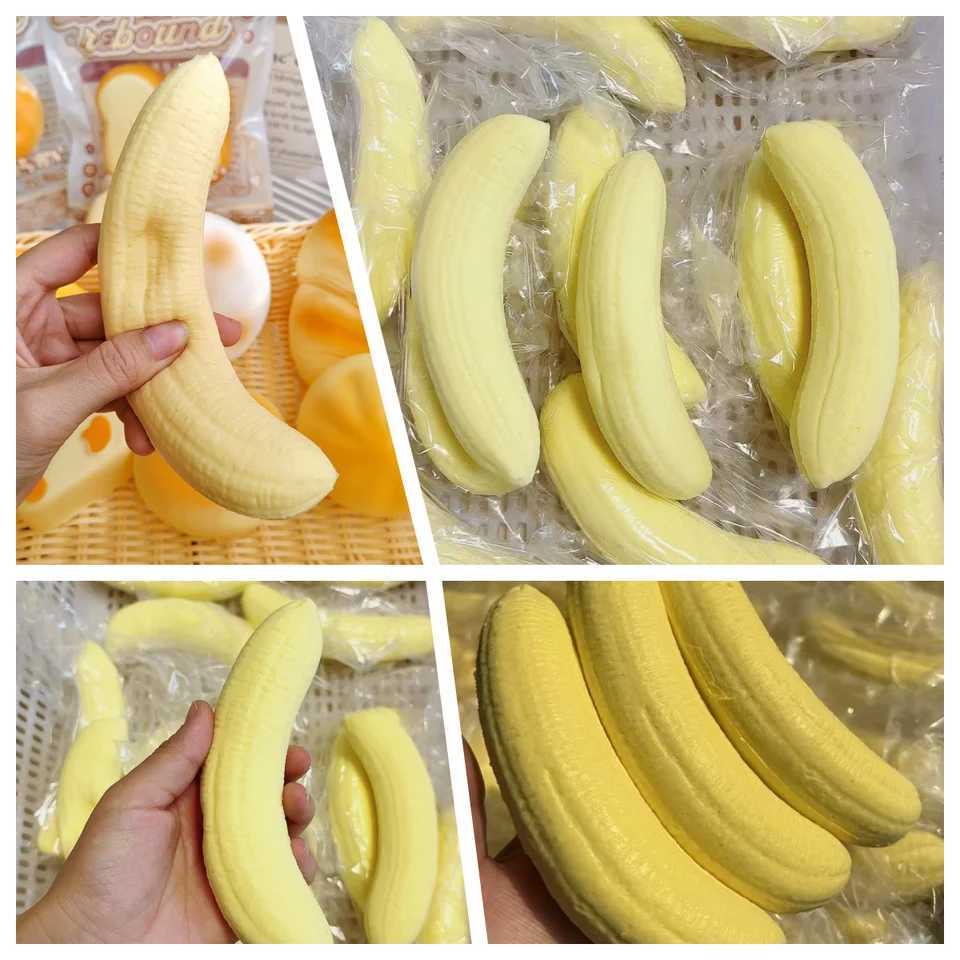 Soft Wet Feel Banana Slow Rebound Squishy Relaxing Kneading Toy for Stress Relief H260402