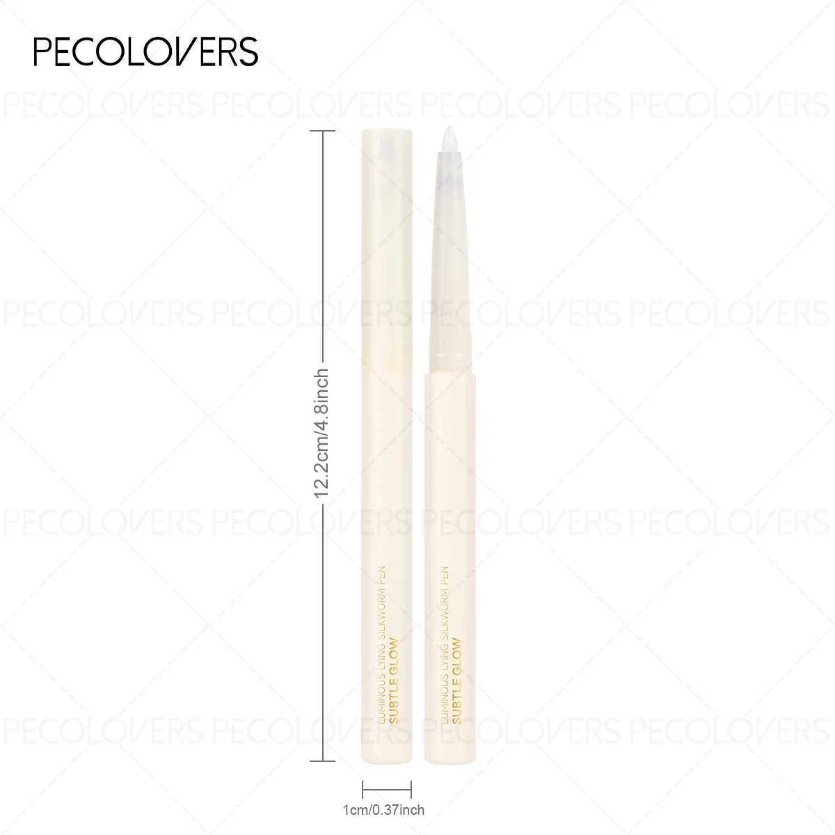 1PC 2-in-1 Multicolor Eyeshadow Highlighter Pen - Pearlescent Glitter Finish Waterproof Vivid Pigment Long-Wearing H260402