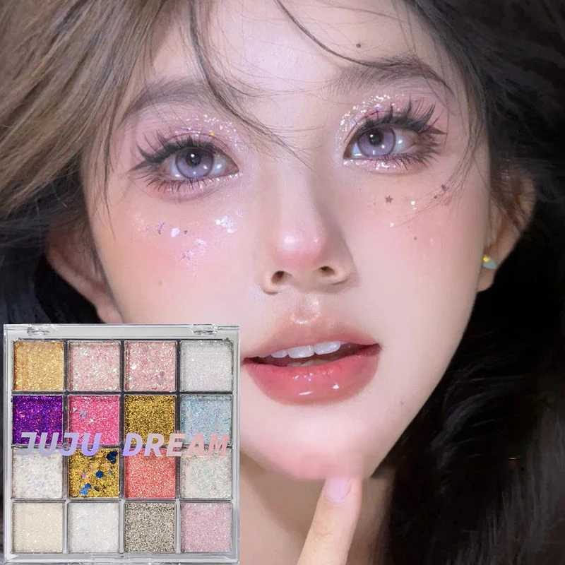 Sixteen-color sparkling magic eyeshadow palette pearl matte bright ground color Korean makeup eyeshadow stage performance H260402