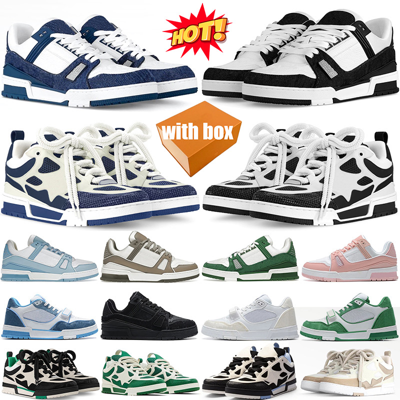 Designer with box lvs skate skates sneakers Casual Shoes chaussure schuhe for mens womens schoenen scarpe trainers Zapato Plate-forme luxury