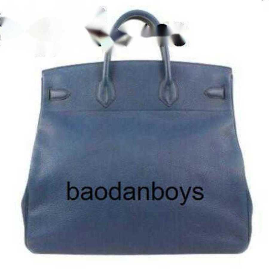 Handbags 40cm 50cm Customized Blue Clemence Leather 50cm bags