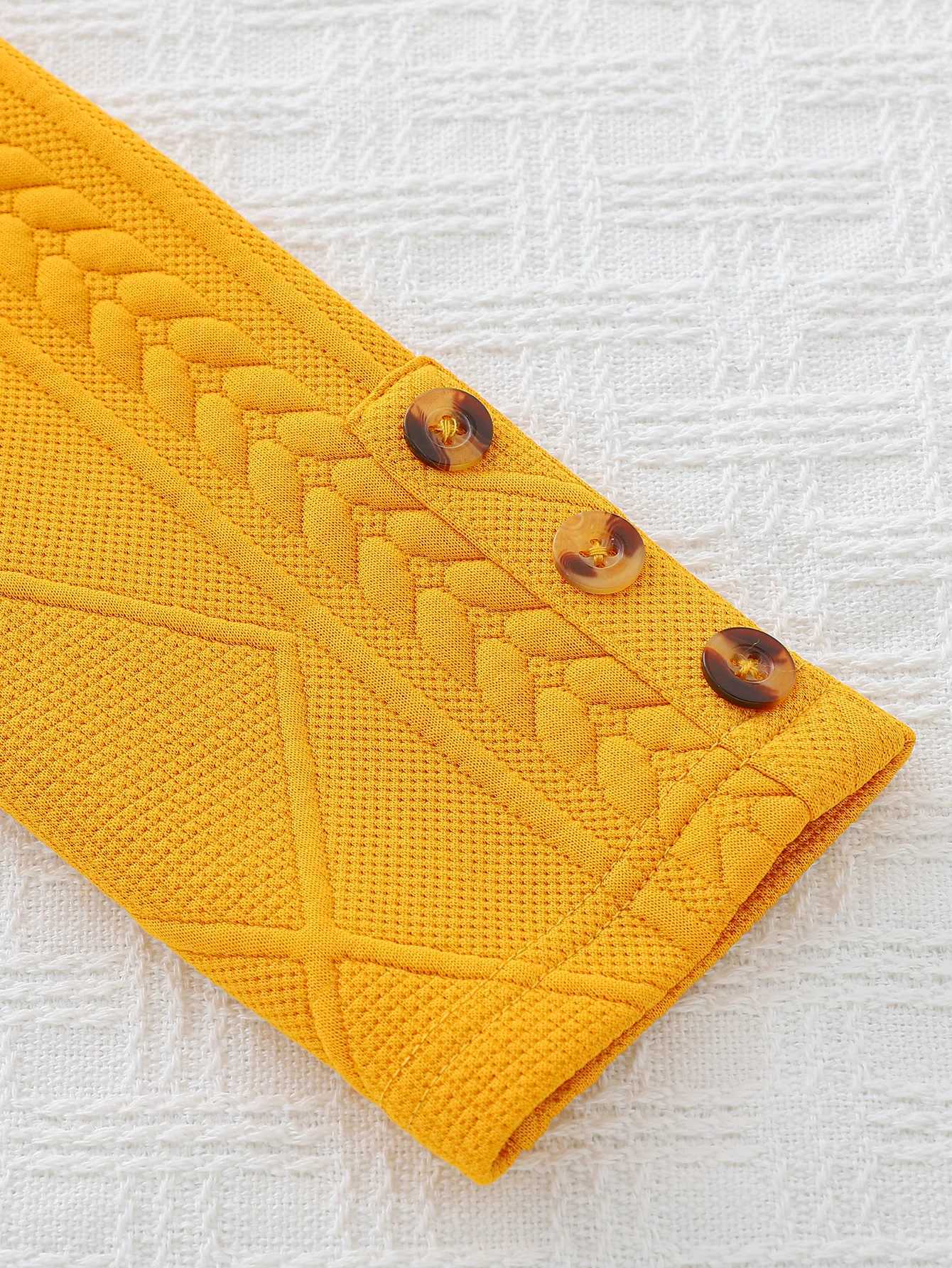 Little Girls Autumn/Winter Yellow Butterfly Thickened Long-Sleeve Dress Bag H260402