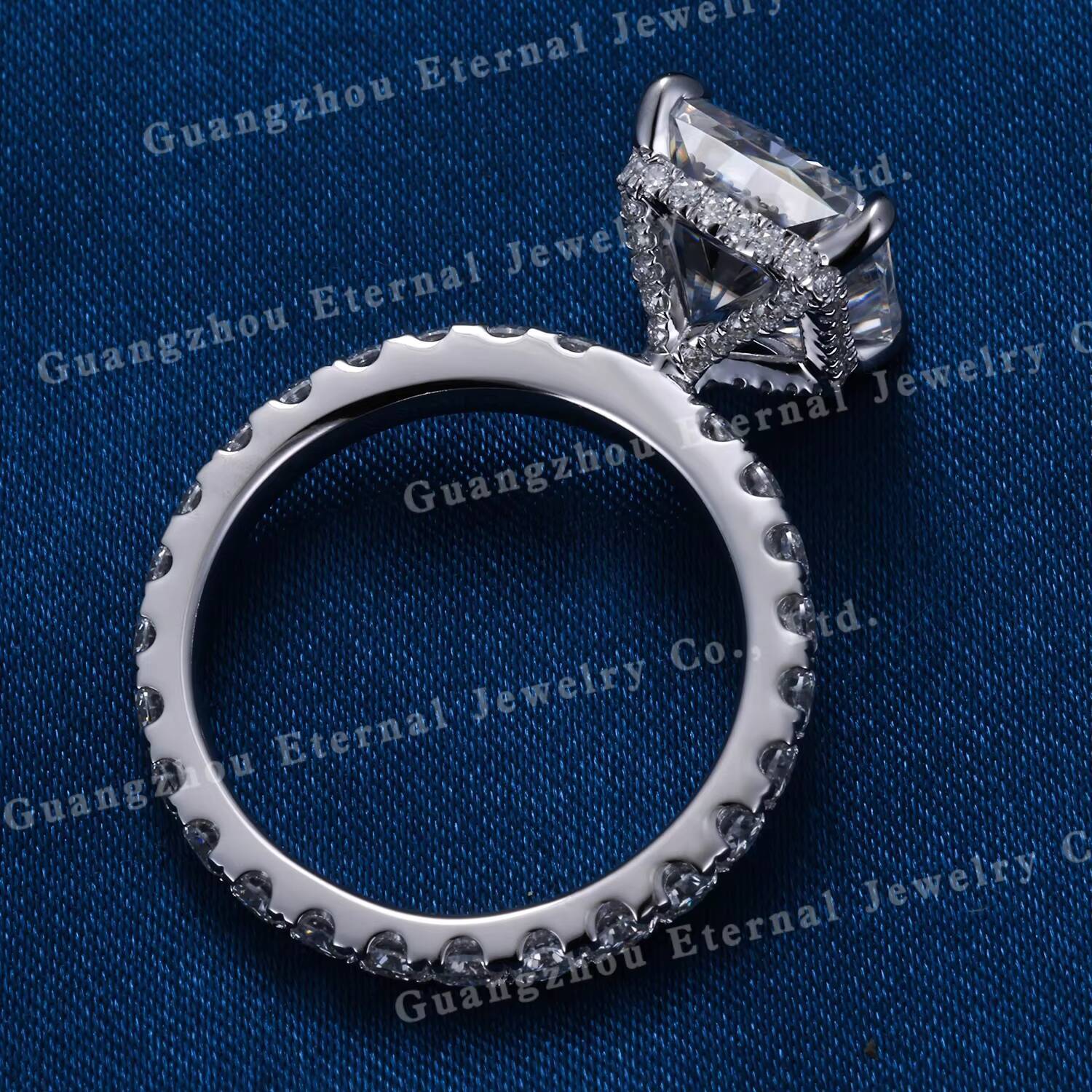 High End Jewelry IGI Certificate Radiant Cut VVS Lab Grown Diamond S925 Silver 10K 14K 18K White Gold Ring Engagement Women Ring