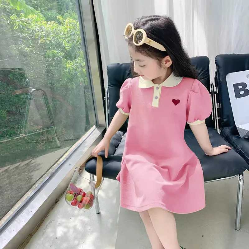 2024 Baby Dress Clothes Summer Short Sleeves Dress Clothing Fashion Kids Girls Princess Dresses H260402