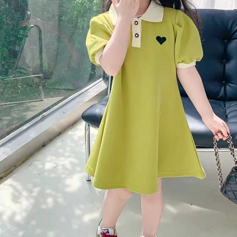 2024 Baby Dress Clothes Summer Short Sleeves Dress Clothing Fashion Kids Girls Princess Dresses H260402