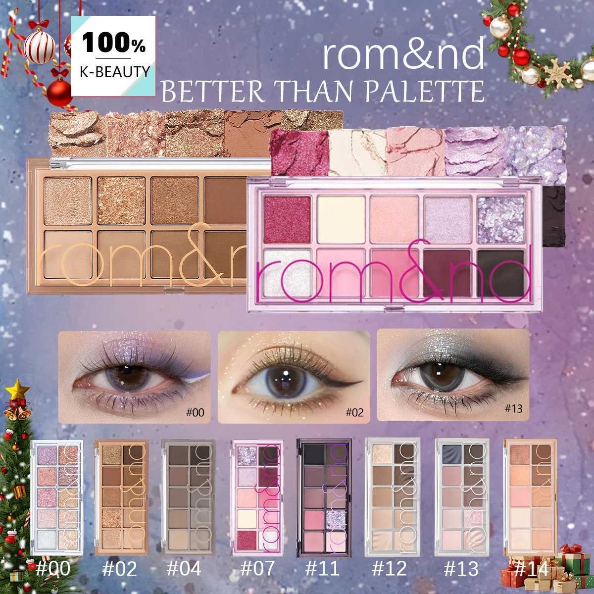 romnd BETTER THAN PALETTEFine Powder TextureLong-Lasting PigmentationEasy to BlendBeginner-FriendlyK-BeautyKorean Makeup H260402