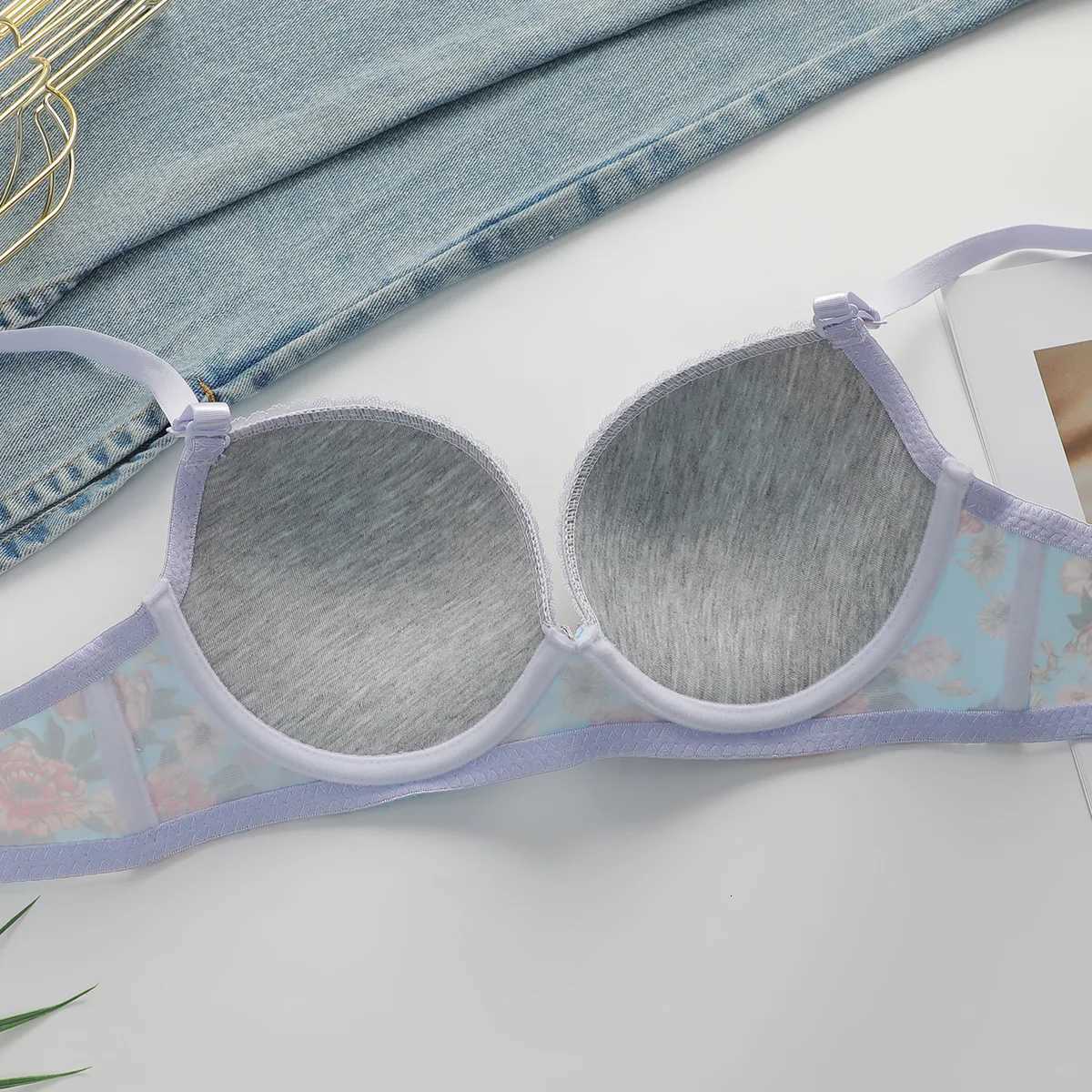 2-Pieces High quality Womens Flower Printed Bra Underwear Set Womens Autumn/Winter New Underwear A2173 Z260402