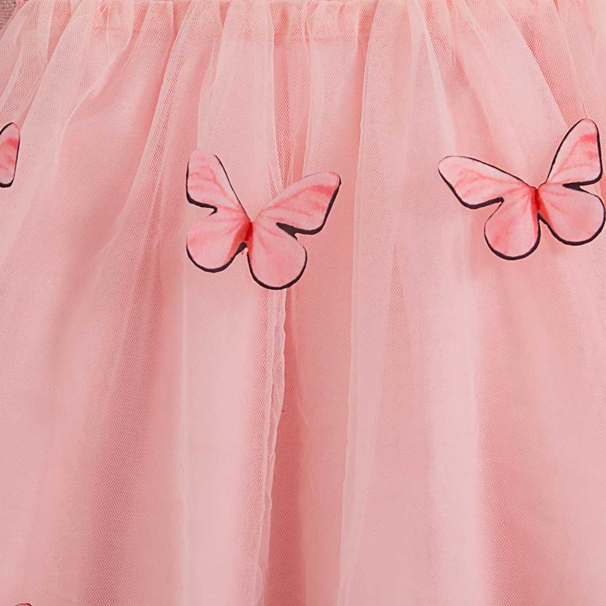 0-3 Year Old Baby Girl Princess Dress Summer New Sweet Butterfly Chiffon ChildrenS Sleeveless Clothes For Wedding Parties H260402