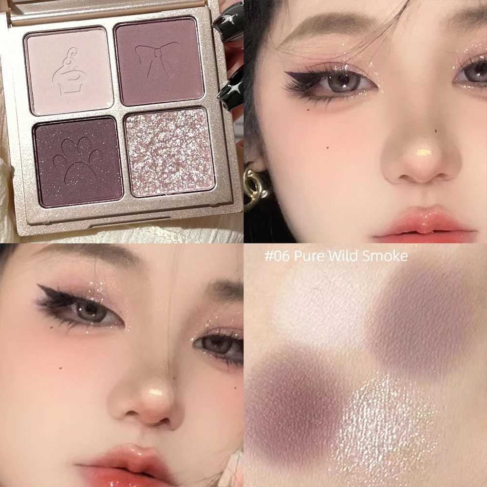 4 Colors Eye Shadow Palette Glitter Pearly Eyeshadow Palette Nude Long Lasting Charming Eyes Make Up Palette Korean Cosmetics H260402