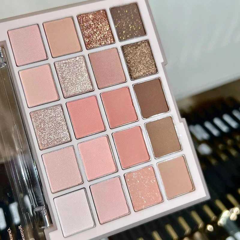 20-color Warm Eyeshadow Palette Romantic Smoky Rose Tones Matte Glitter High-pigment Smudge-proof Beauty Makeup H260402