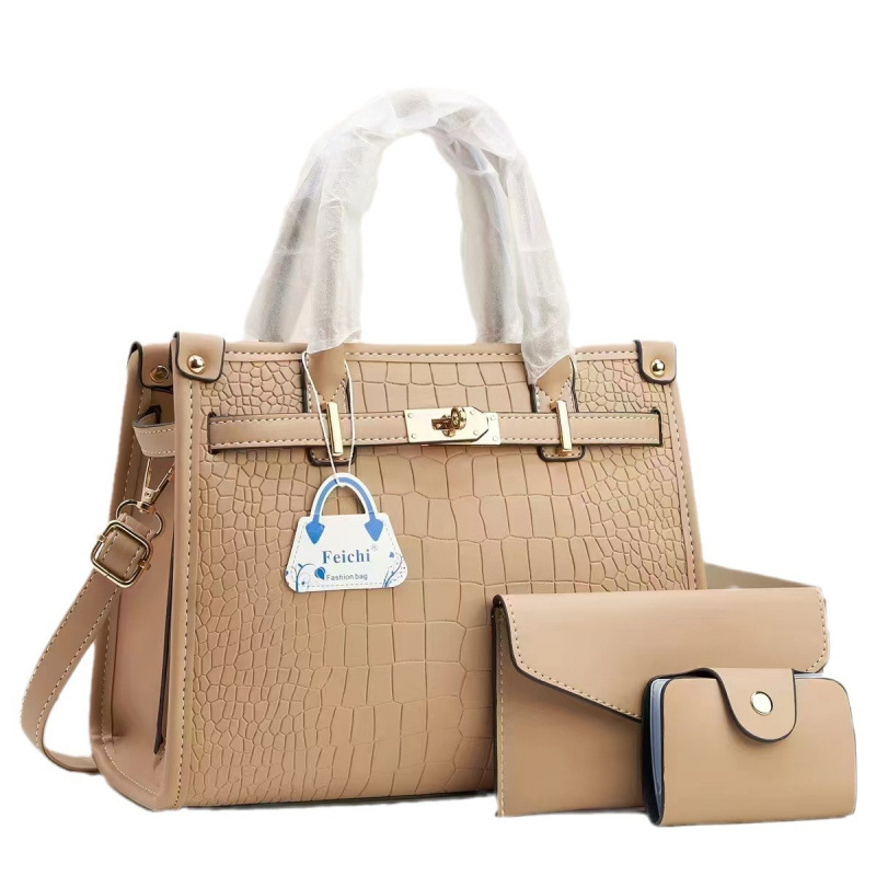 Free shipping Designer bag Women's Versatile Large Capacity Tote Bag with Shoulder Strap - Classic Plaid Design Gentle Trendy white plain