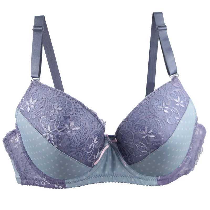 2023 New Lace Dot Floral Push Up Bra Sets For Women Underwear Plus Size Lingerie CDE Cup Underwire Brassiere Lingerie Z260402