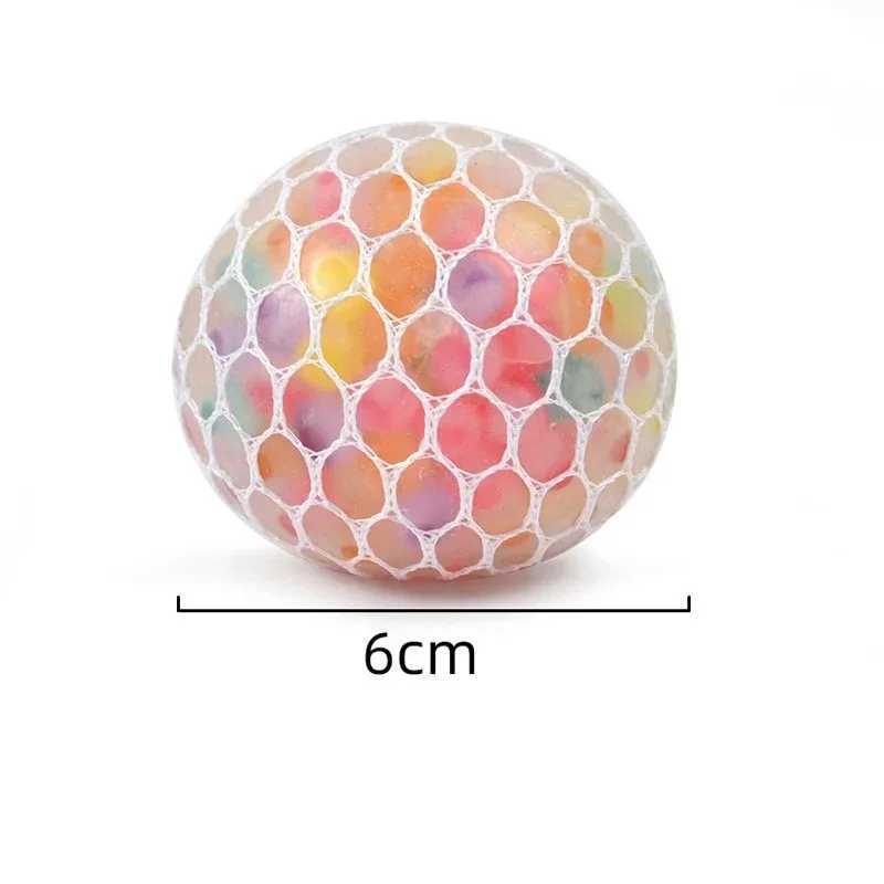Rainbow Sensory Stress Relief Ball Squishy 3D Fidget Toys for Adults Kids Anti-Anxiety Silent Non-Toxic Toy for Office Classroom H260402