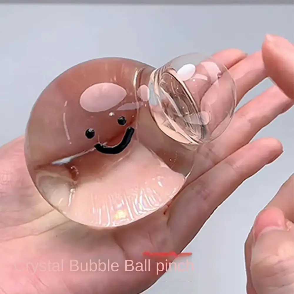 Squeezing Acne TPR Crystal Ball Transparent Simulation Water Ball Pinching Toy Solid Creative Bubble Octopus Pinching Toy H260402