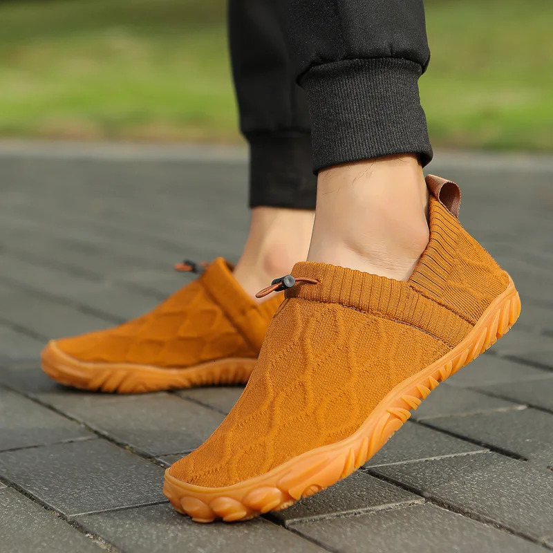 Minimalist Mens Barefoot Shoes Anti Slip Breathable Knitting Walking Shoes for Men Wear-resistant Lightweight Running Sneakers260402 - view 3