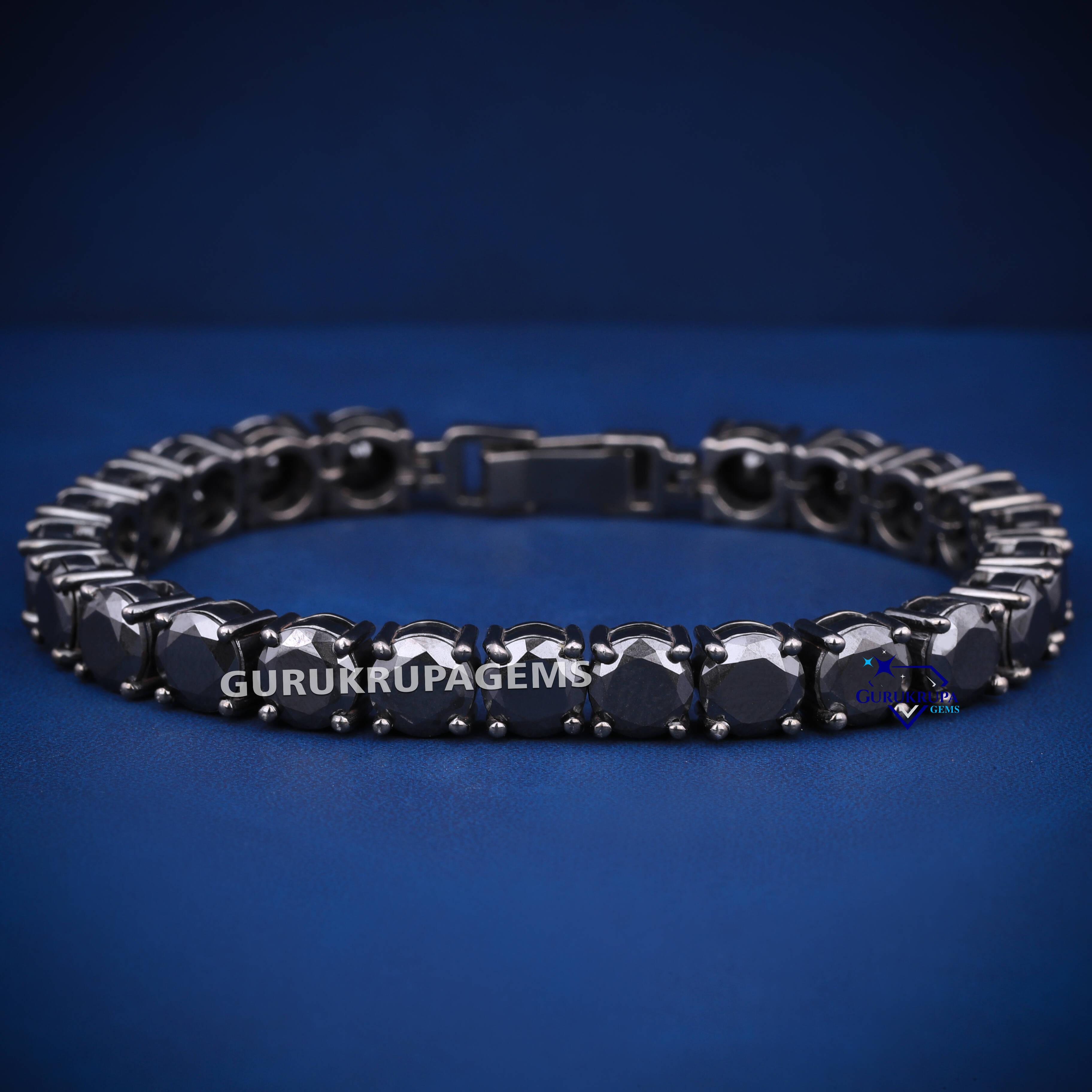 RTS black tennis bracelet for men and women moissanite black diamonds with d vvs clarity and diamond tester passed bracelet