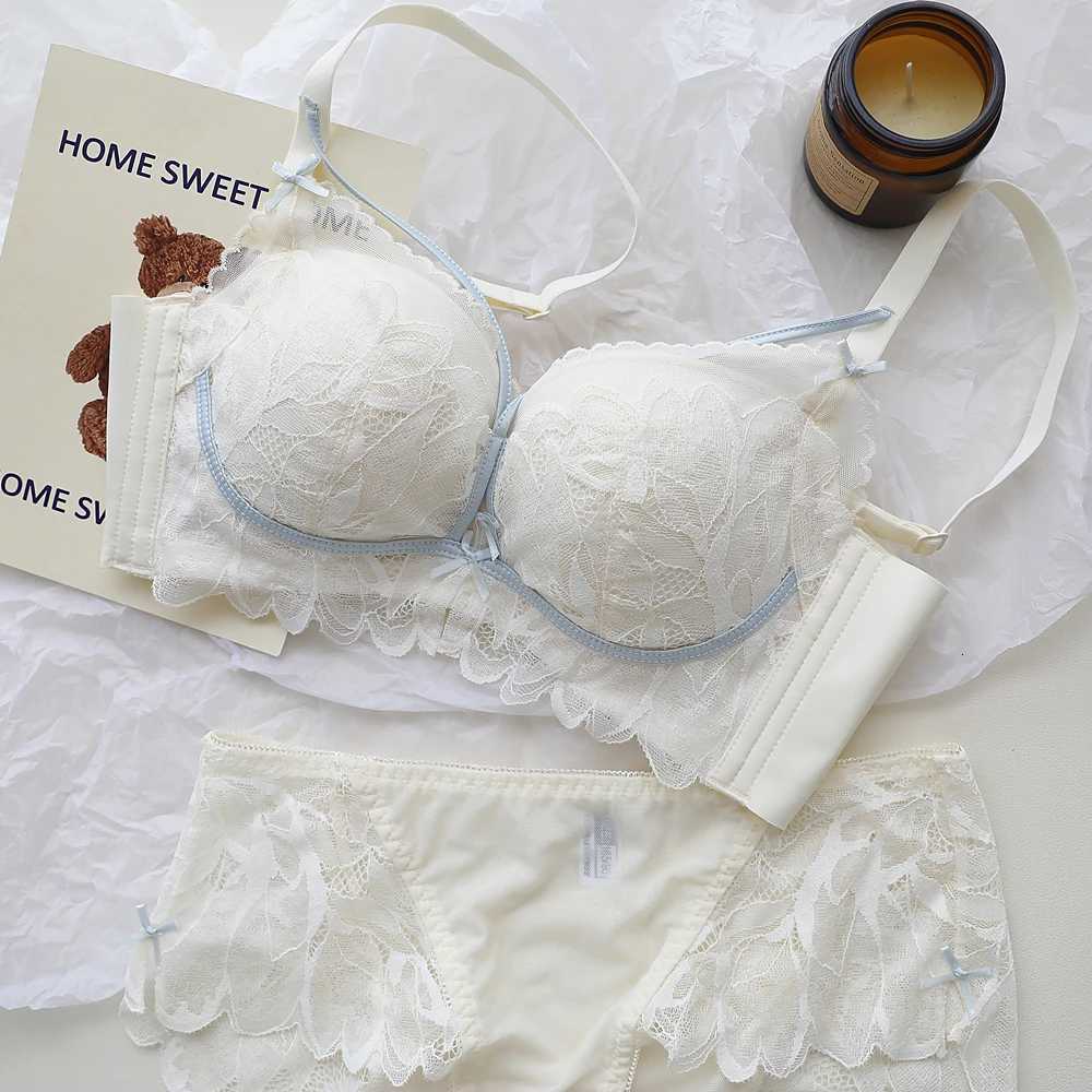 Lace Lingerie Womens Small Breasts Gathered to Show Large Without Steel Ring Underwear Anti-Sagging Breasts Bra Z260402