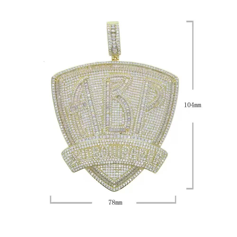 Customizable 925 Silver Moissanite Diamond Pendant Iced Out Jewelry for Cuban Link Chain Unique Letter Design Pendants Charms