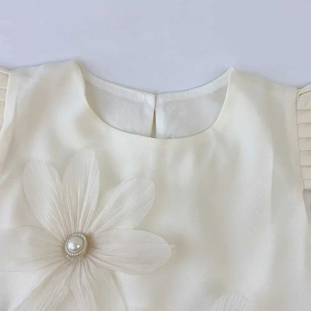 Bear Leader 2-7 Years Summer New 3D Flower Vest Dress Girls Princess Dresses Baby Kids Clothing Wedding Party Elegent Clothes H260407