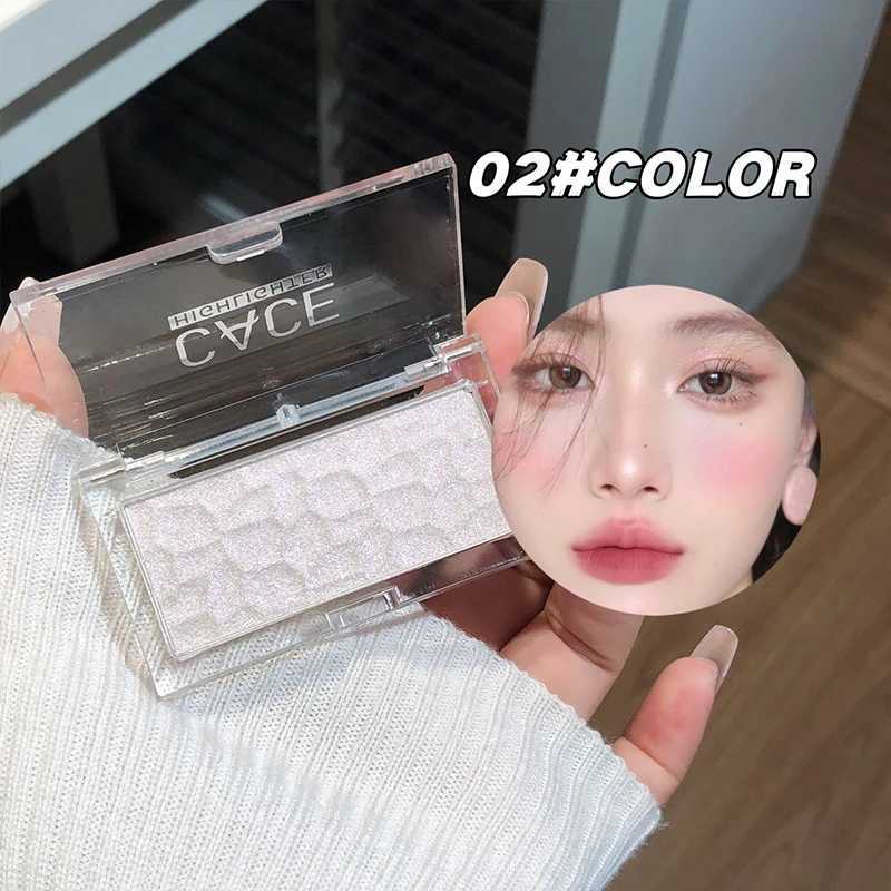CACE Face Highlighter Palette High Glossy Face Illuminator Palette Natural Glow Finish Pearl Shimmer Smooth Highlight Powder H260402