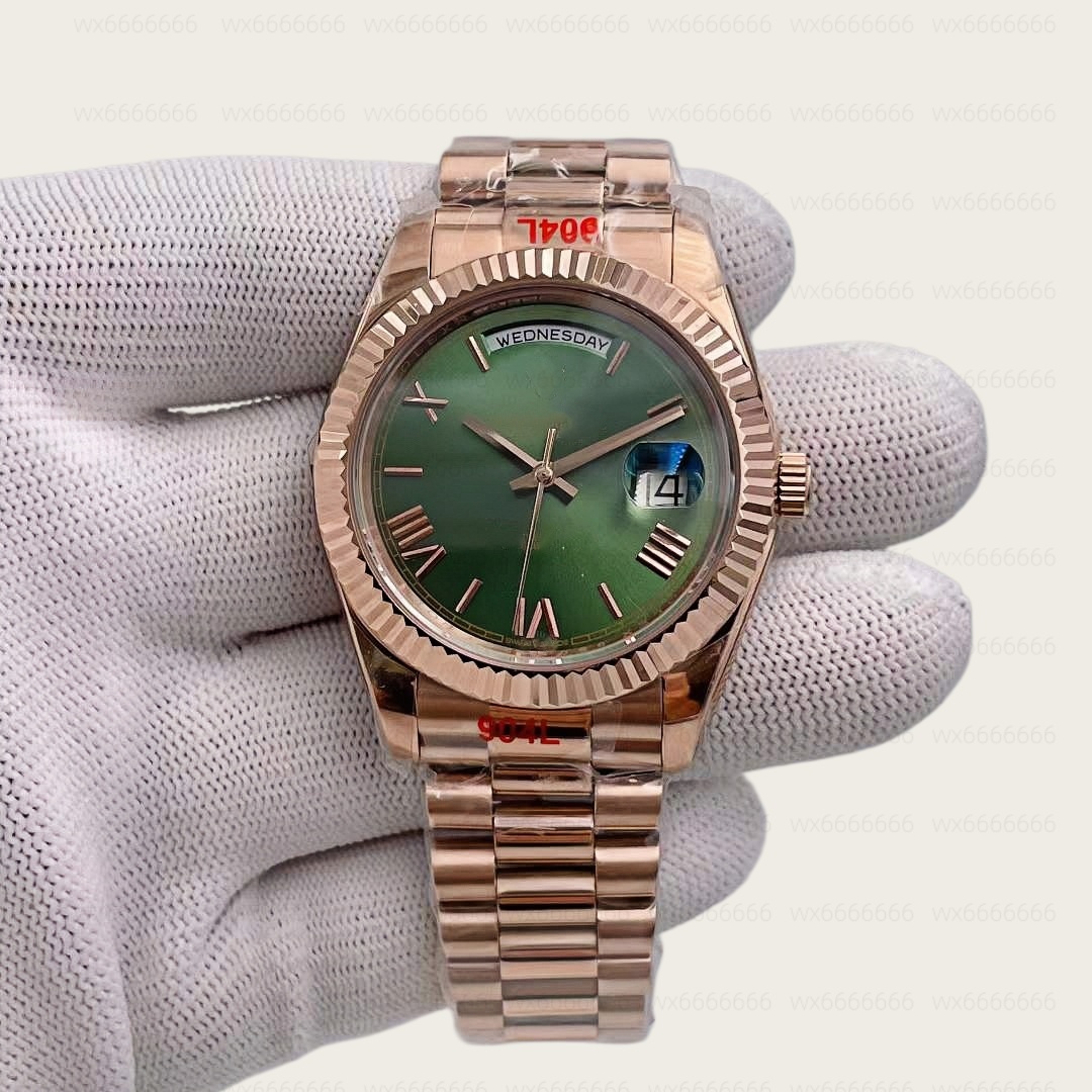 2026 New Version super u1 Mens Watch Designer Sapphire Crystal President Stainless Steel Waterproof Men Watches Automatic Mechanical Male Wristwatch Green dial
