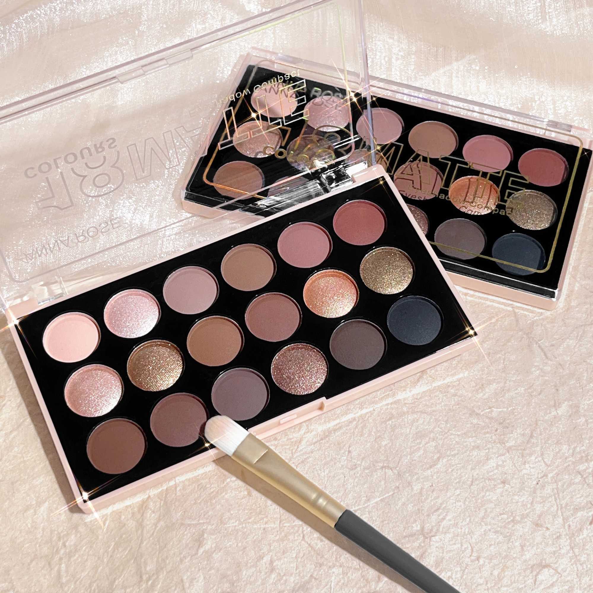 18Color Eyeshadow Palette Pearlescent Matte Fine Shimmer Glitter Earth Tones Long Lasting High Performance Beauty Makeup H260402