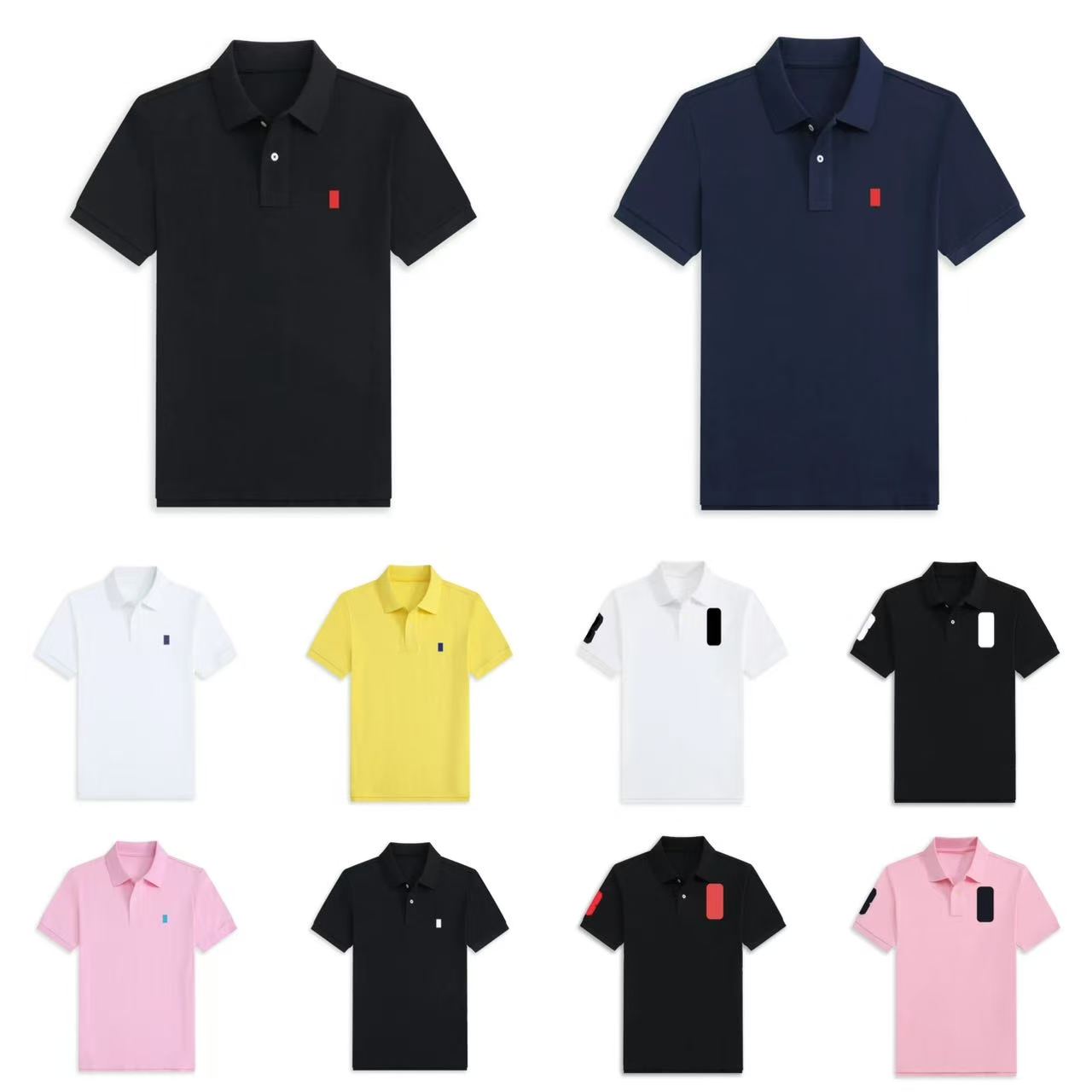 Men polo t shirt Classic Shirt Mens Womens Fashion Casual polo shirt Summer Business shirt Round neck unisex T-shirt Mens top S-XXL