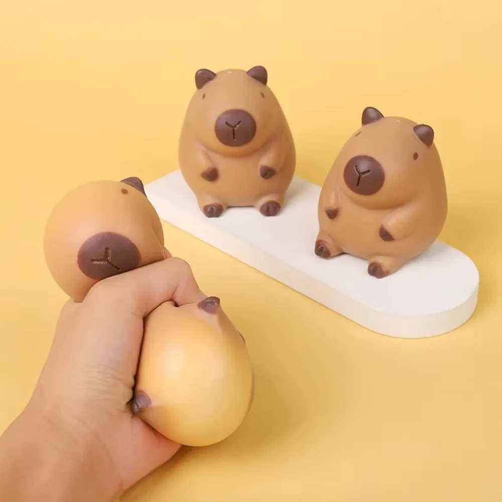 Cartoon Capybara Squeeze Toys Creative Pinch Slow Rebund Decompression Toys Fingertip Flour Animals Fidget Sensory Toy H260402
