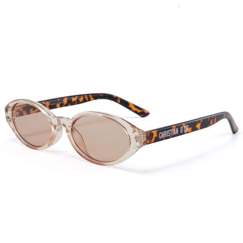 Designer Fashion Retro Oval Frame Men and Women Sunglasses Street Style Party Trendy Glasses