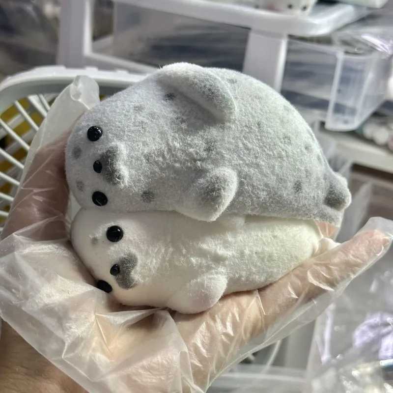 Kawaii Squishy Seal Squeeze Toys Super Soft Pinching Fingertip Toy Slow Rebound Antistress Gift Stress Relief Adult Sensory Toy H260402