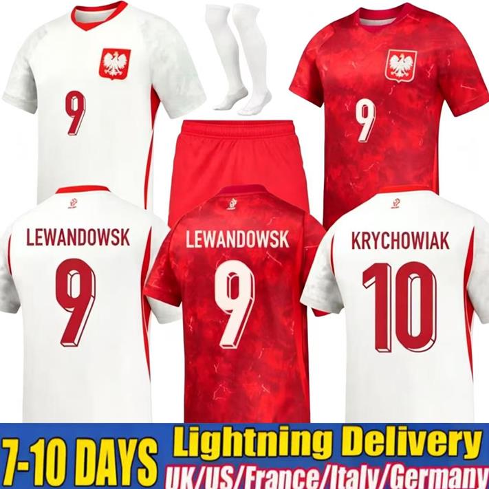 2026 World Cup Poland New Men Home Away Polska National Team LEWANDOWSKI Soccer Jerseys BEDNAREK CASH ZIELINSKI SZYMANSKI KIWIOR Polish kids kits Football Shirt