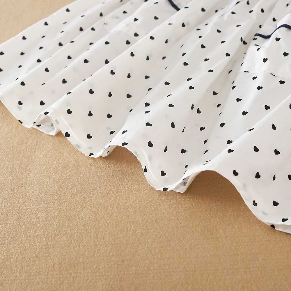 Girls Summer Dress with Polka Dot for 2-6 Years Kids Soft Breathable 100 Cotton Clothes Children Princess Dresses H260402