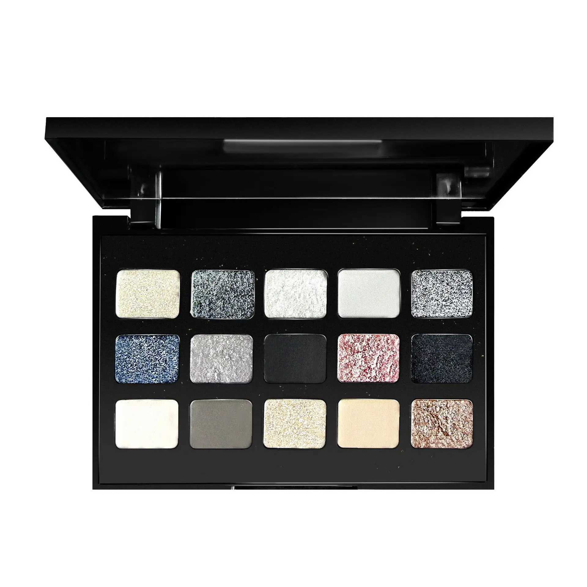 Black Smokey Eyeshadow Palette 15 Colors Punk StyleNeutral Eye Make up Shimmer Pearly Sequin Eyeshadow H260402