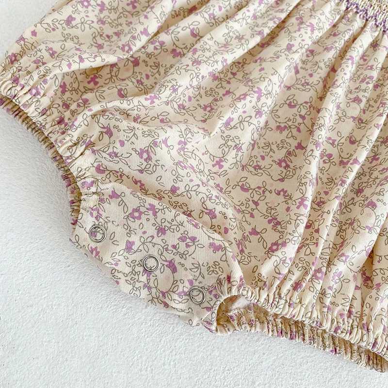 New Summer Baby Girl Clothes Short Sleeve Lace Flower Girls Dress Cotton Baby Romper Princess Dress Famil Matching Sister Outfit H260402