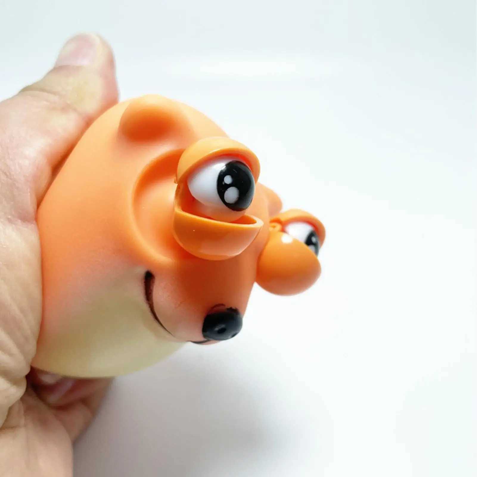 Soft Squeeze Toys Adorable Fidget Dog Squeeze Model With Pop-Out Eyes Party Favor Ultra-Soft Prank Pinch Toys For Children Teens H260402
