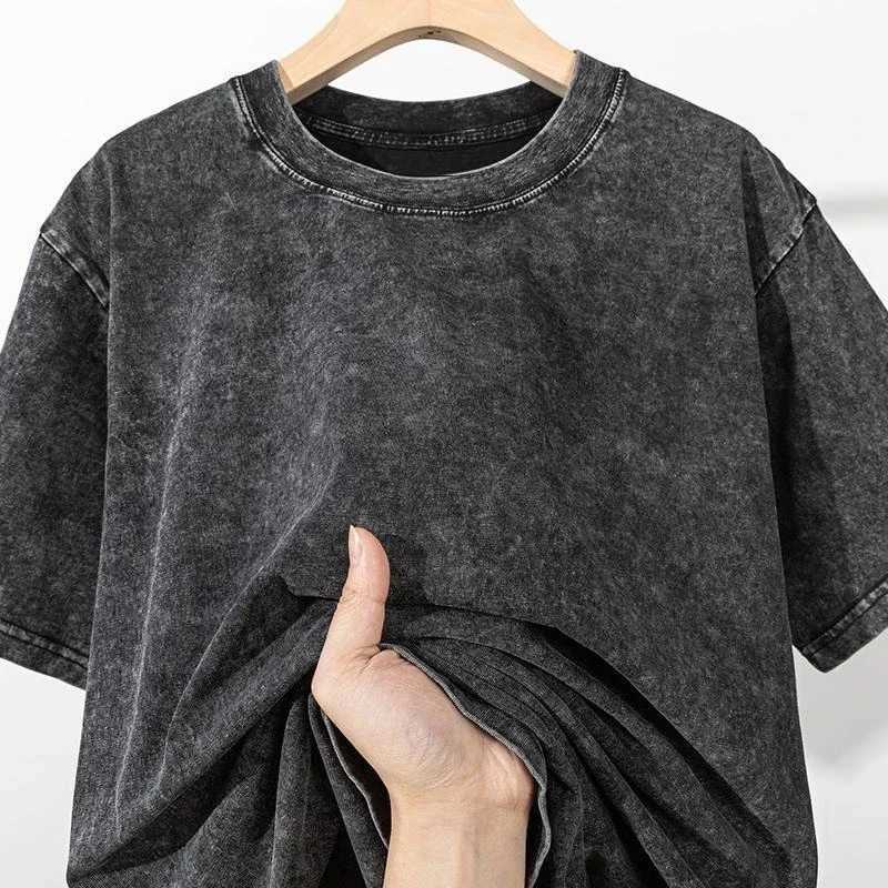 New Anime ONE PIECE Anime Nika Luffy Washed T Shirt Spring Summer Vintage Mens Women Cotton Casual Oversized Tee Top Streetwear C260402