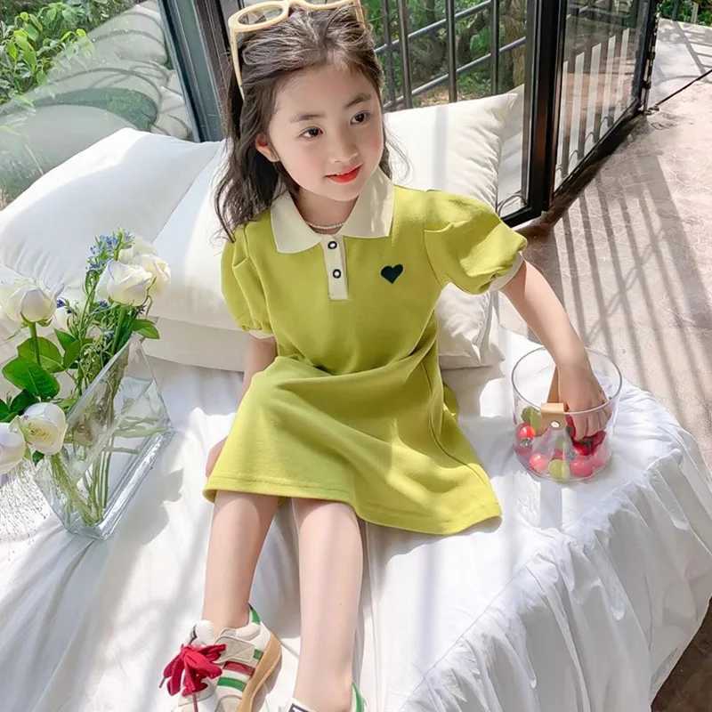 2024 Baby Dress Clothes Summer Short Sleeves Dress Clothing Fashion Kids Girls Princess Dresses H260402