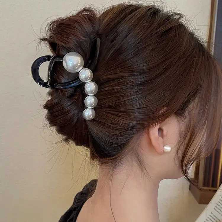 Large Claw Clip for Thick Hair Womens Back-Of-Head Shark Clip Hairpin 2025 New Style Korean Style Hair Accessory H260402
